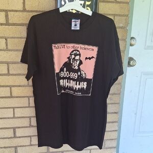 Black and Pink Short Sleeve Tee with Bold Graphic